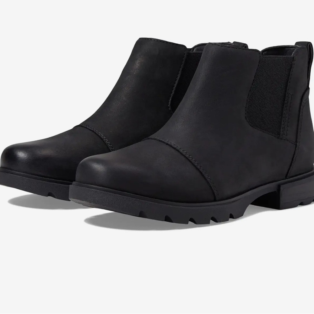 Sorel Black Ankle Boots with Waterproof Design and Durable Sole